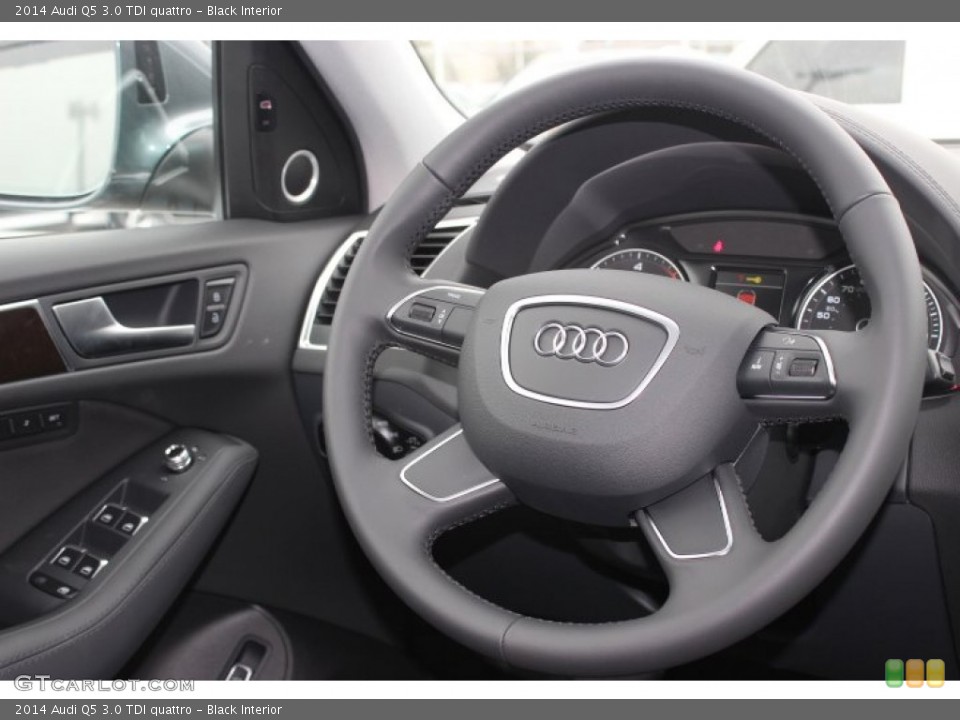 Black Interior Steering Wheel for the 2014 Audi Q5 3.0 TDI quattro #88606402