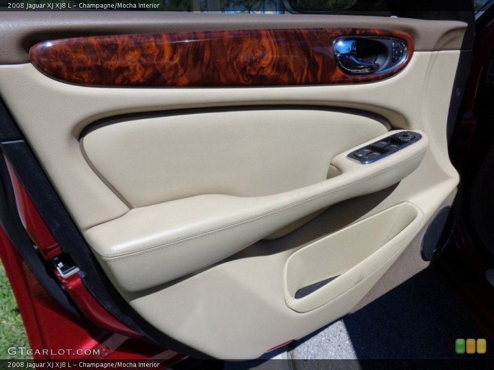 Champagne/Mocha Interior Door Panel for the 2008 Jaguar XJ XJ8 L #88608784