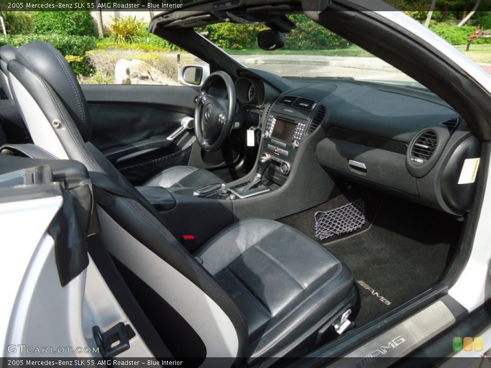 Blue Interior Photo for the 2005 Mercedes-Benz SLK 55 AMG Roadster #88611364