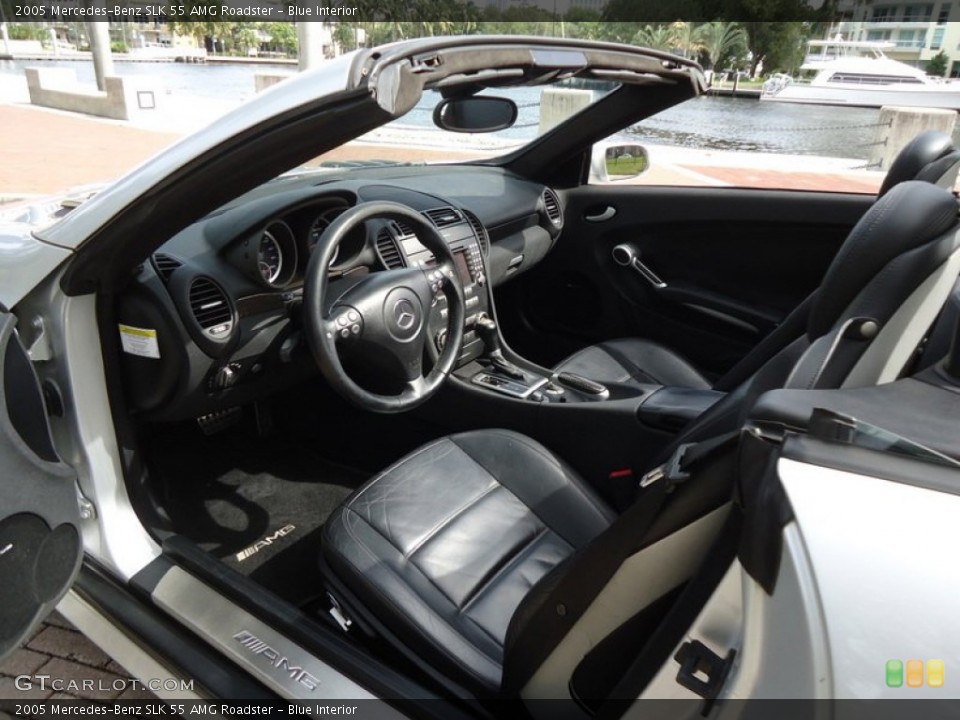 Blue Interior Prime Interior for the 2005 Mercedes-Benz SLK 55 AMG Roadster #88611433