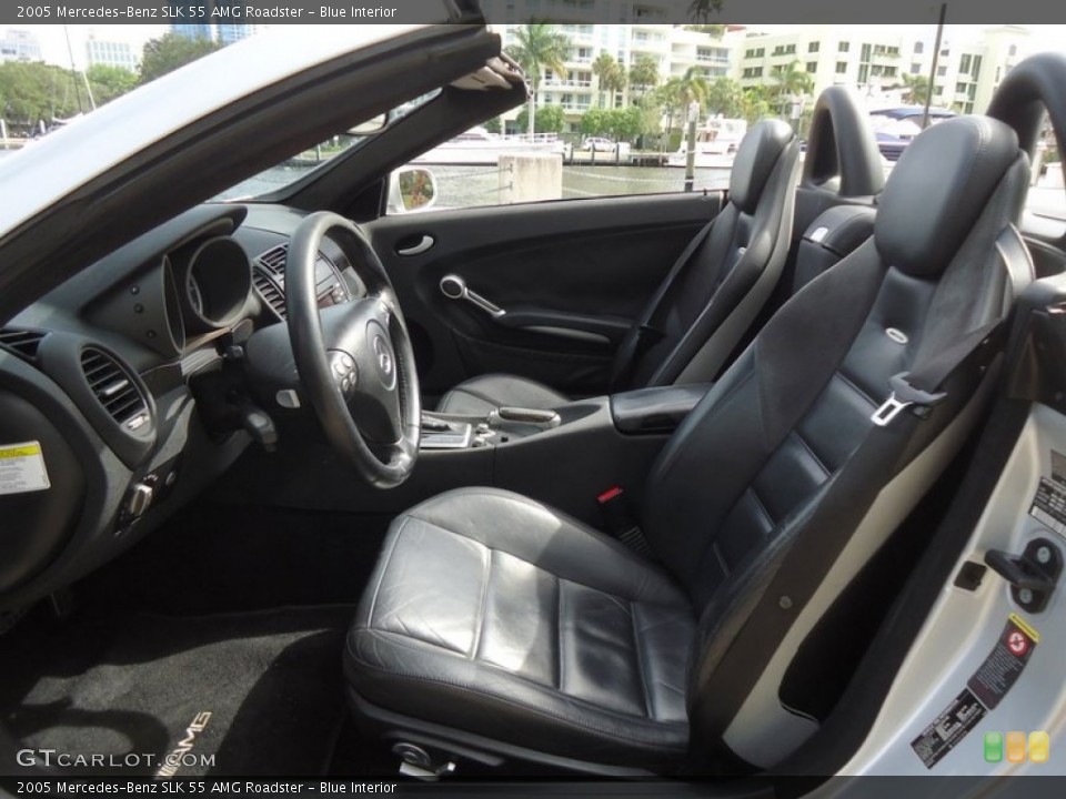 Blue Interior Front Seat for the 2005 Mercedes-Benz SLK 55 AMG Roadster #88611472