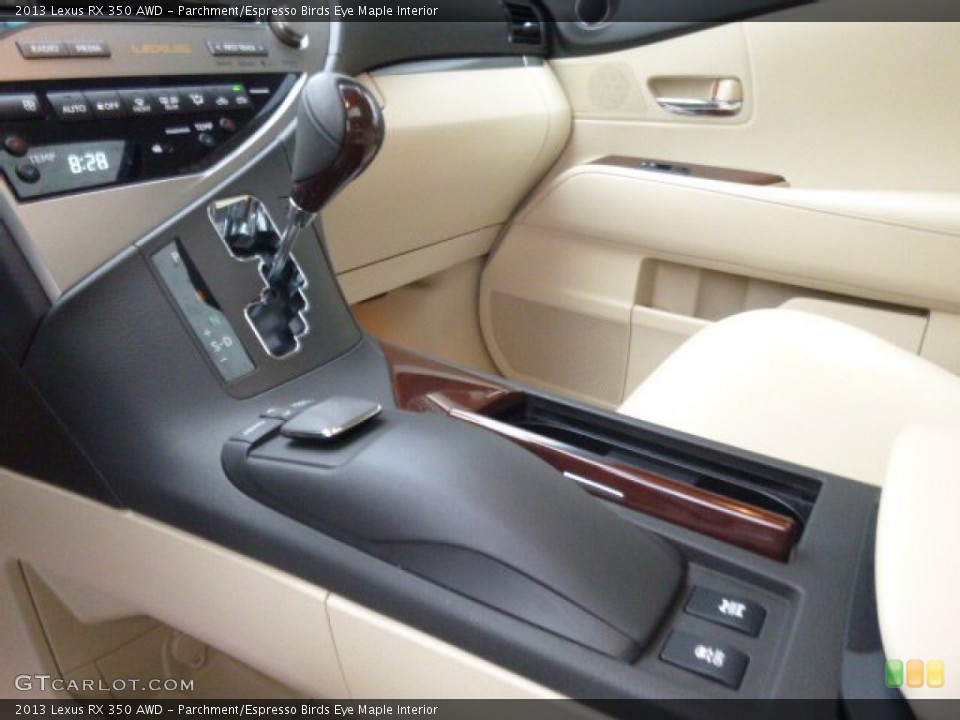 Parchment/Espresso Birds Eye Maple Interior Transmission for the 2013 Lexus RX 350 AWD #88611742