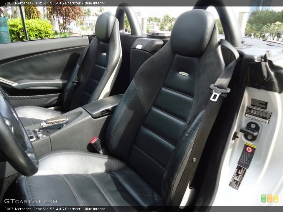 Blue Interior Front Seat for the 2005 Mercedes-Benz SLK 55 AMG Roadster #88611745