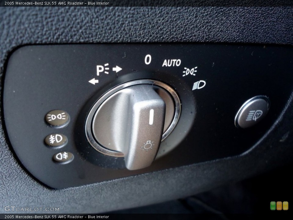 Blue Interior Controls for the 2005 Mercedes-Benz SLK 55 AMG Roadster #88612339