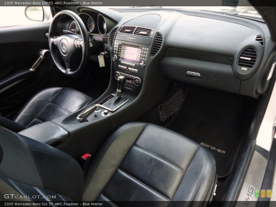 Blue Interior Dashboard for the 2005 Mercedes-Benz SLK 55 AMG Roadster #88612747