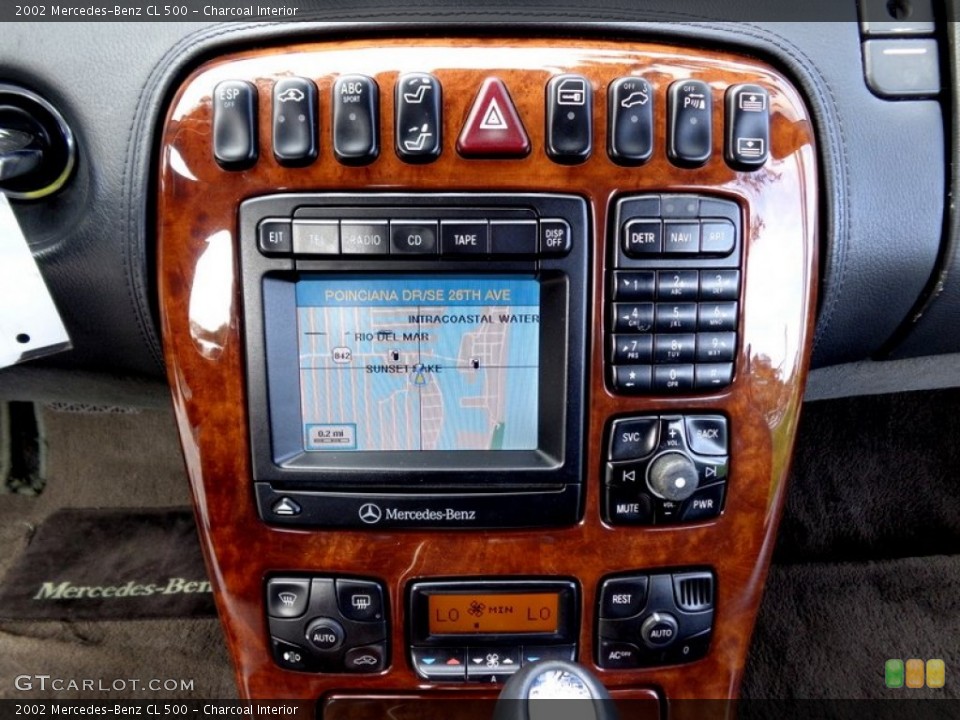 Charcoal Interior Controls for the 2002 Mercedes-Benz CL 500 #88615717