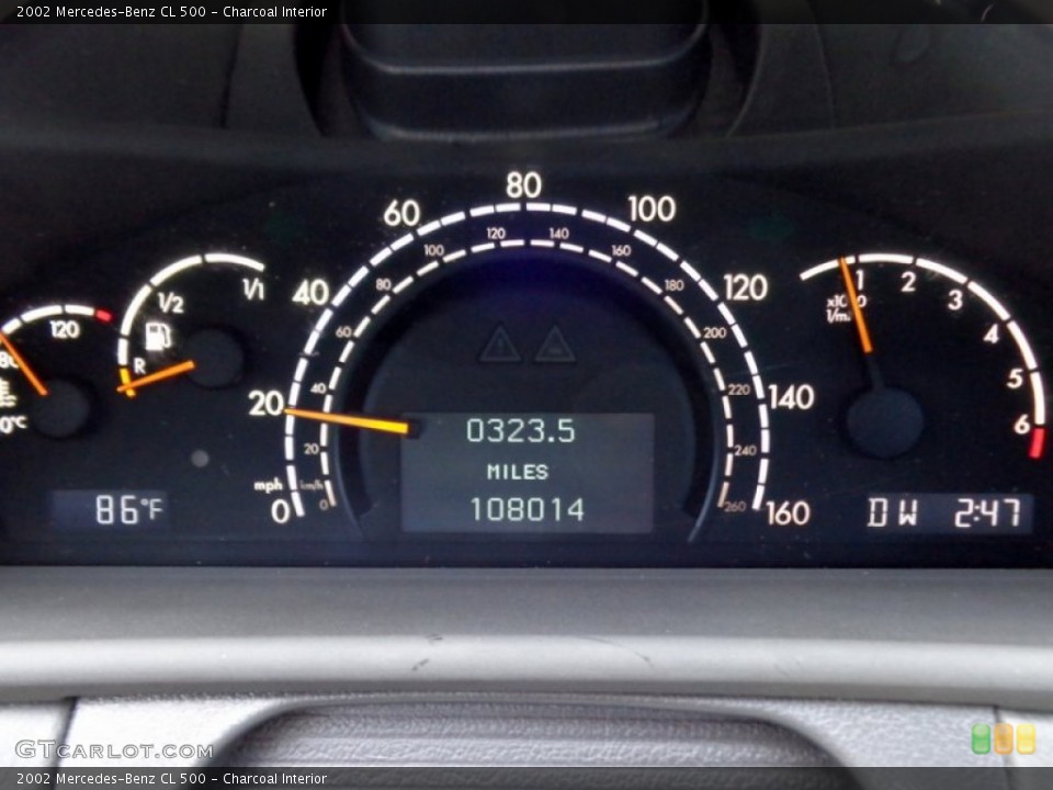 Charcoal Interior Gauges for the 2002 Mercedes-Benz CL 500 #88616146