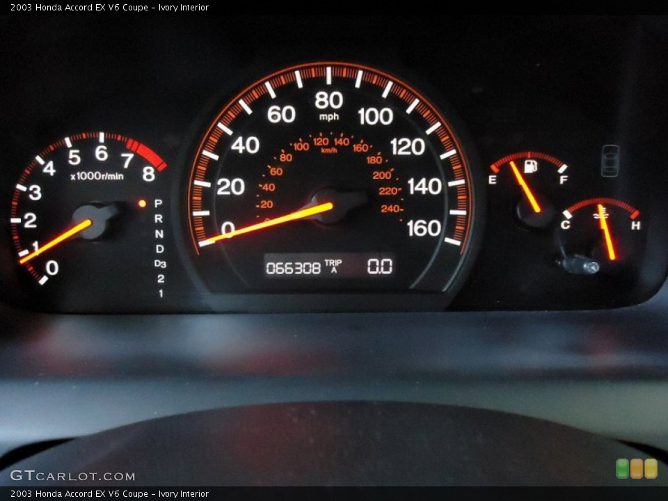 Ivory Interior Gauges for the 2003 Honda Accord EX V6 Coupe #88616701