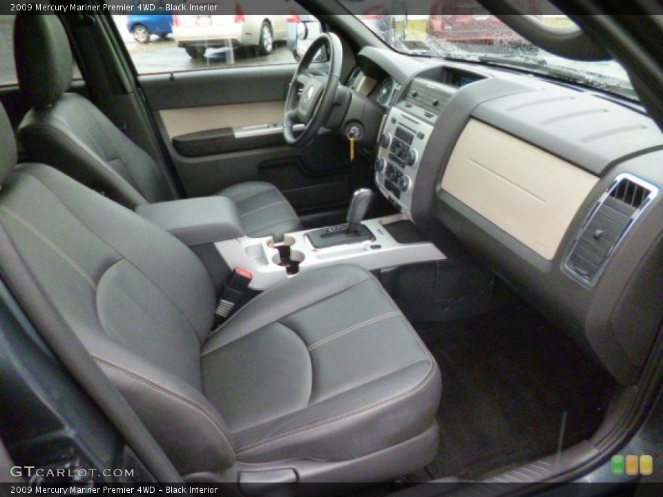 Black Interior Front Seat for the 2009 Mercury Mariner Premier 4WD #88616807