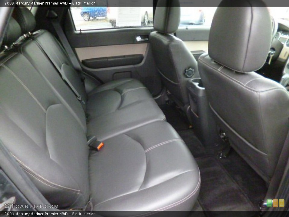 Black Interior Rear Seat for the 2009 Mercury Mariner Premier 4WD #88616830