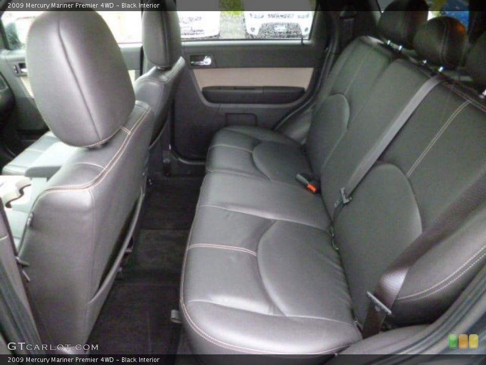 Black Interior Rear Seat for the 2009 Mercury Mariner Premier 4WD #88616851
