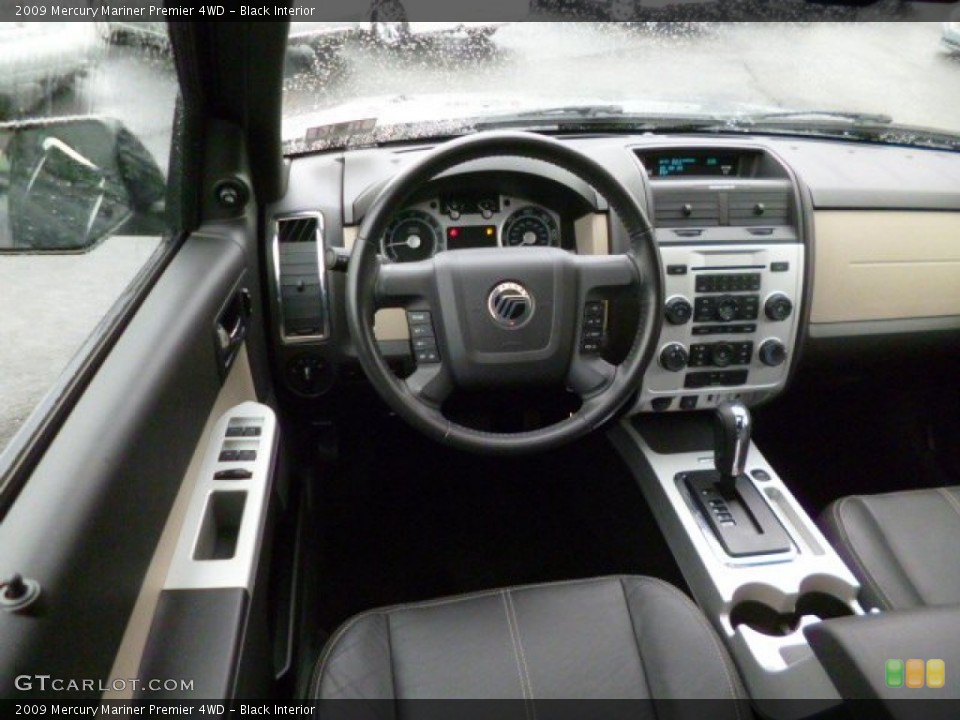 Black Interior Dashboard for the 2009 Mercury Mariner Premier 4WD #88616862
