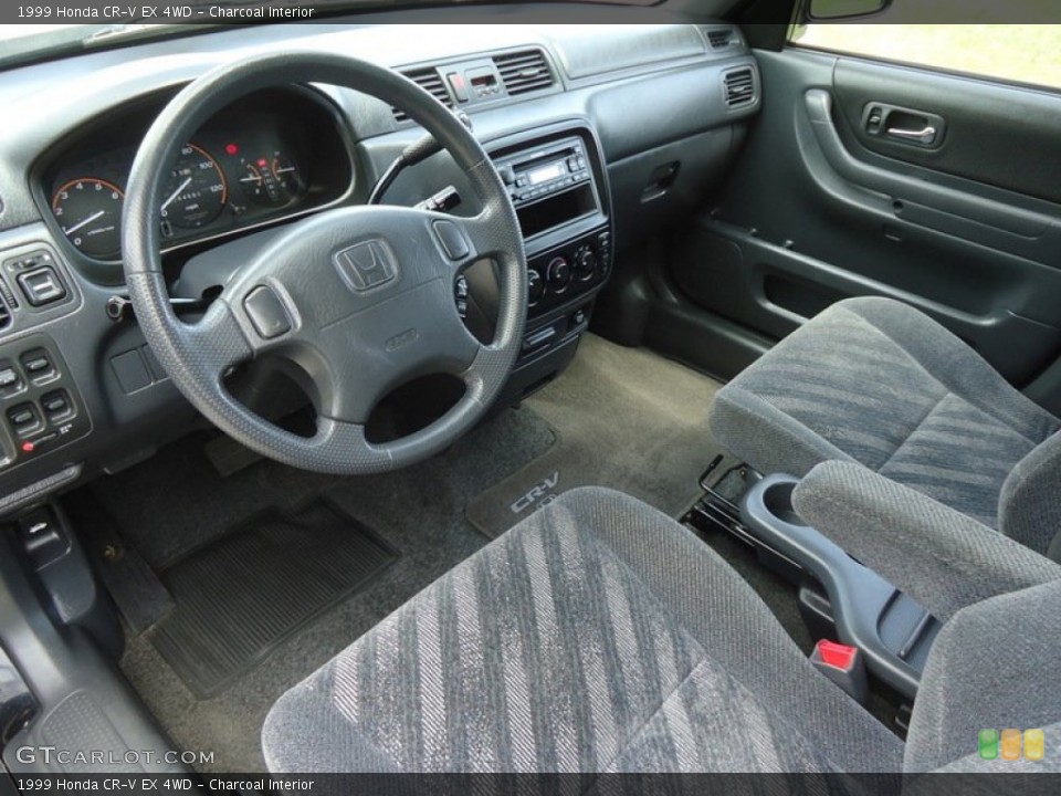 Charcoal Interior Prime Interior for the 1999 Honda CR-V EX 4WD #88623715