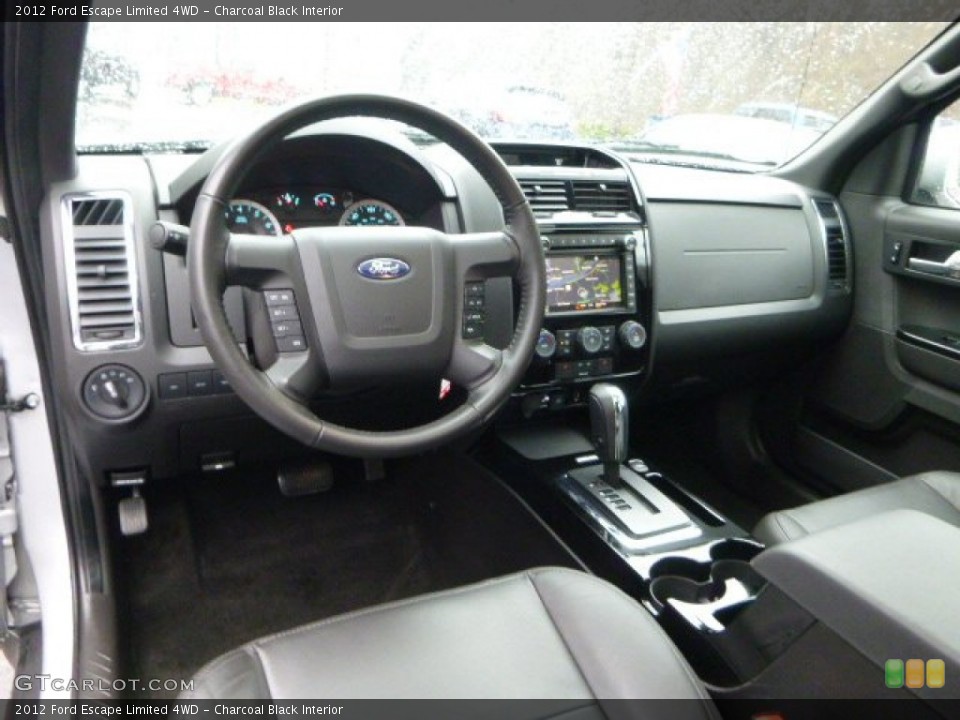 Charcoal Black Interior Photo for the 2012 Ford Escape Limited 4WD #88624822