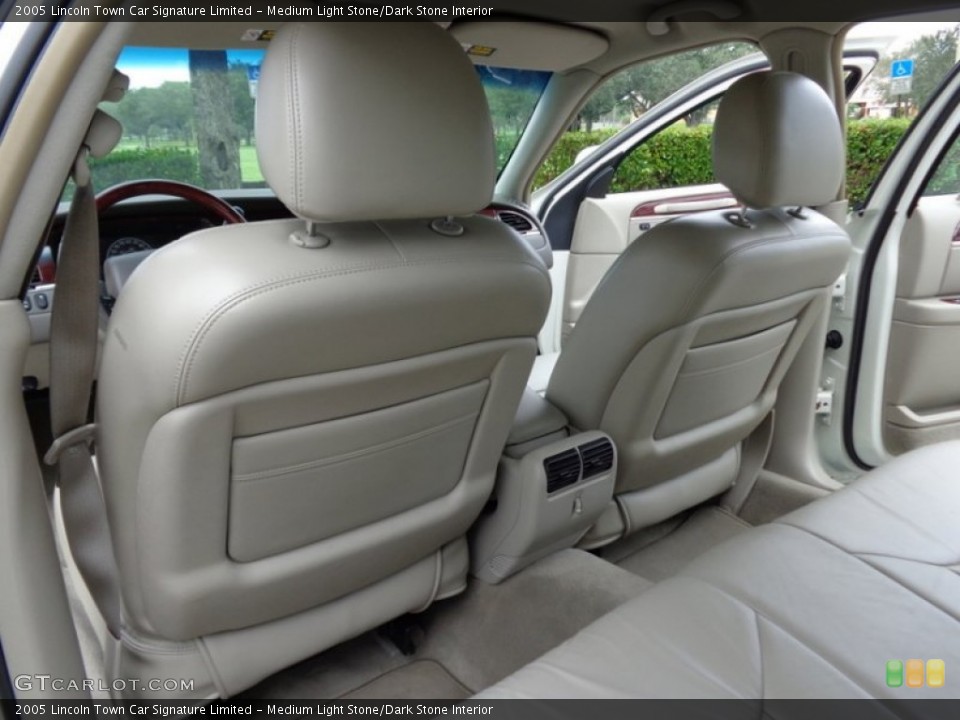 Medium Light Stone/Dark Stone Interior Rear Seat for the 2005 Lincoln Town Car Signature Limited #88625488