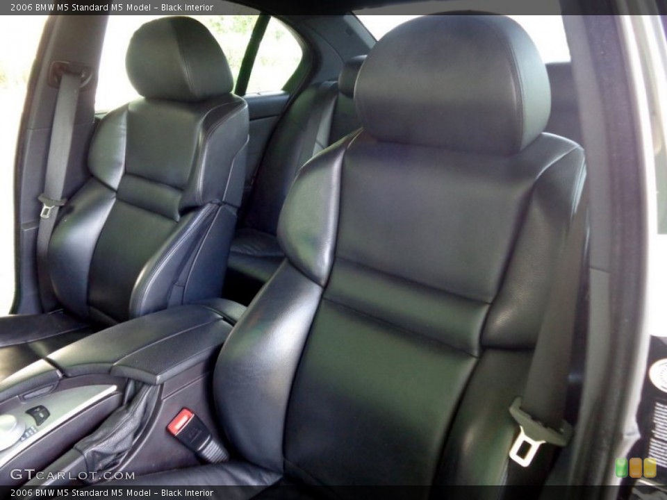 Black Interior Front Seat for the 2006 BMW M5  #88627831