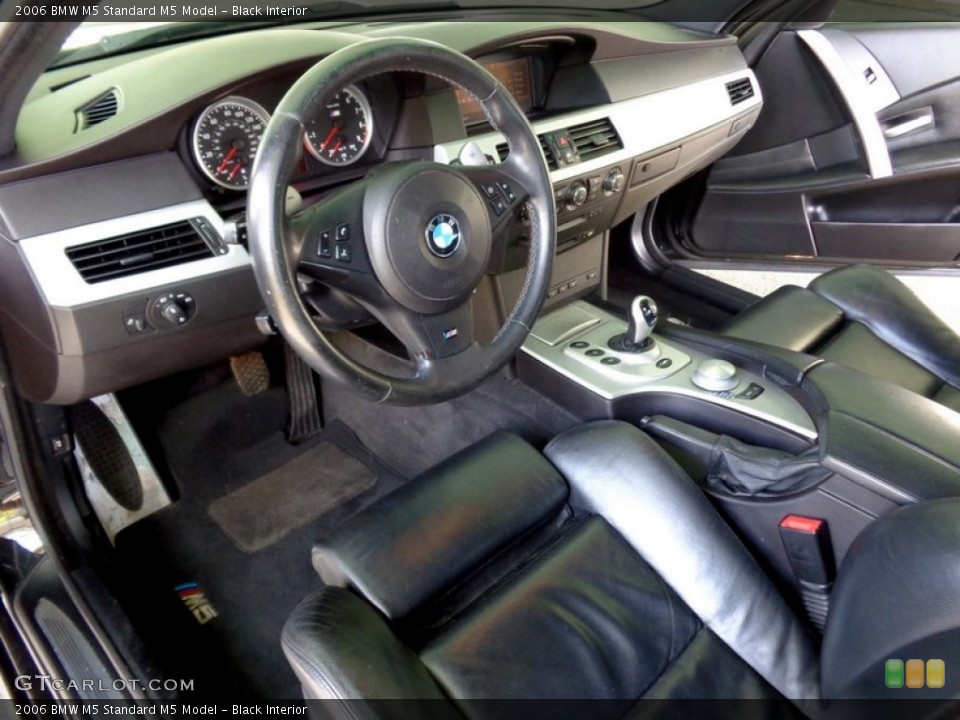 Black 2006 BMW M5 Interiors