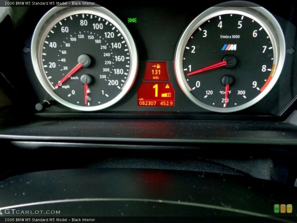 Black Interior Gauges for the 2006 BMW M5  #88628053
