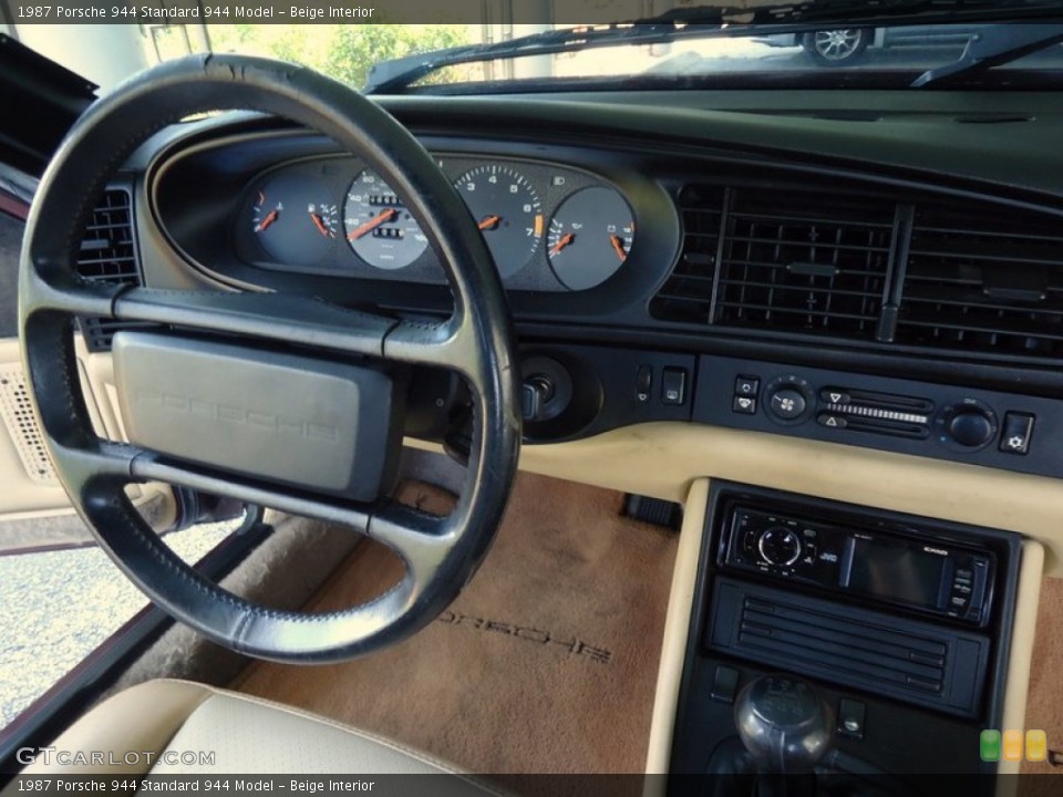 Beige Interior Dashboard for the 1987 Porsche 944  #88630420