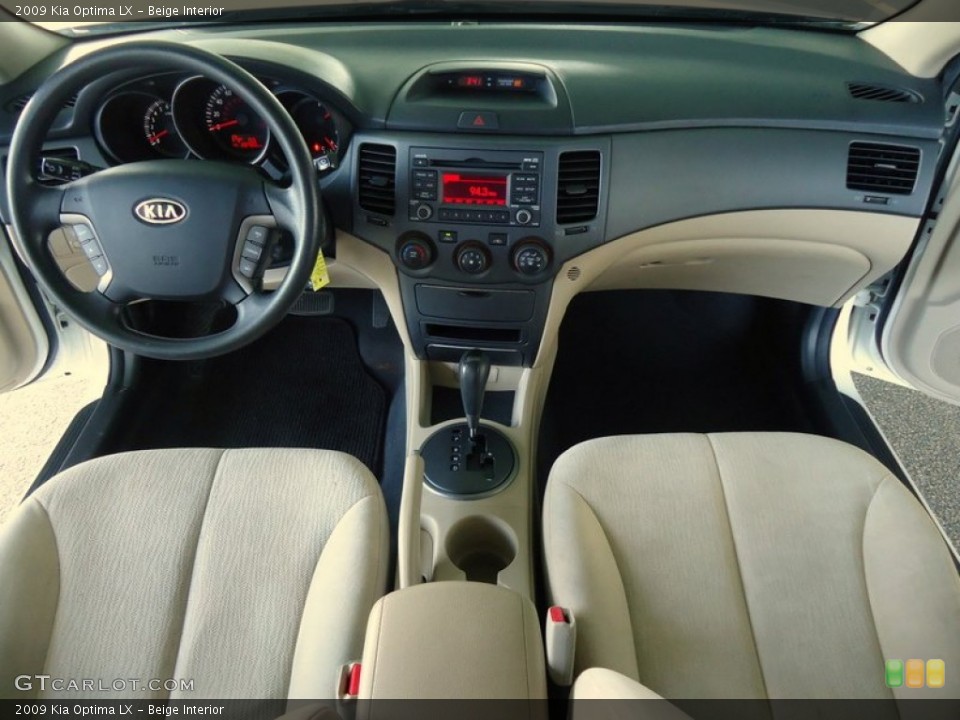 Beige Interior Dashboard for the 2009 Kia Optima LX #88632631