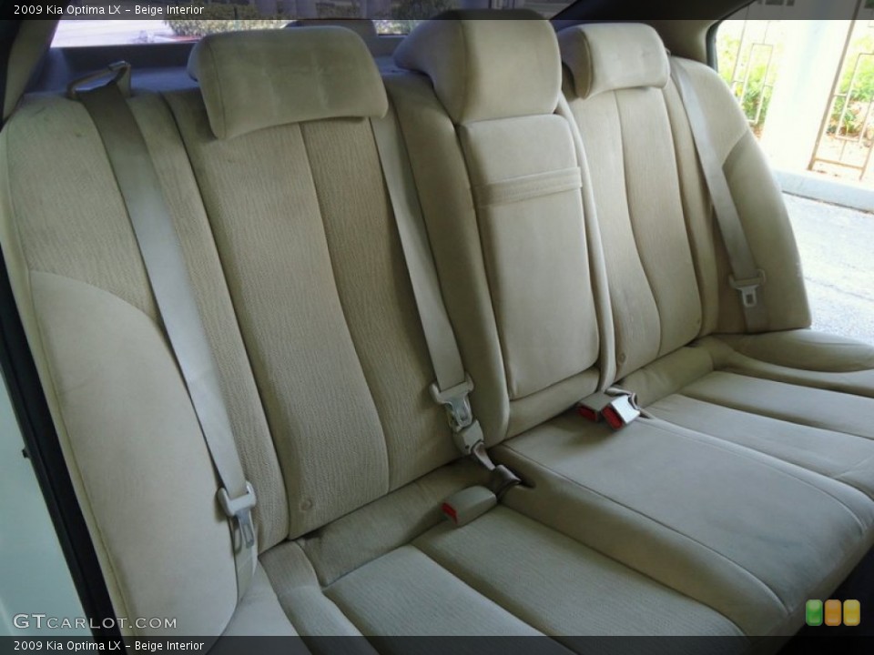 Beige Interior Rear Seat for the 2009 Kia Optima LX #88632652