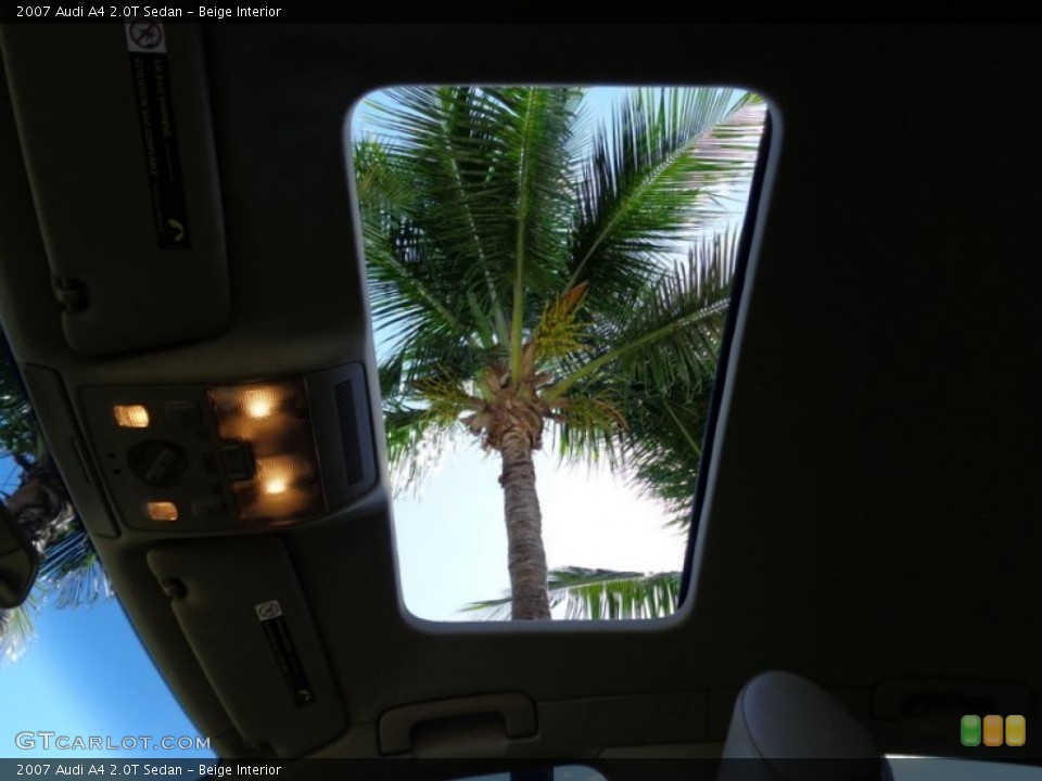Beige Interior Sunroof for the 2007 Audi A4 2.0T Sedan #88633174