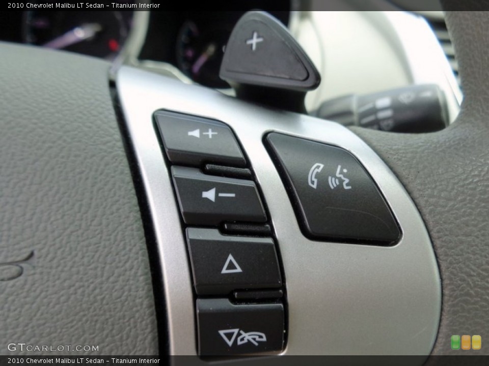 Titanium Interior Controls for the 2010 Chevrolet Malibu LT Sedan #88635664