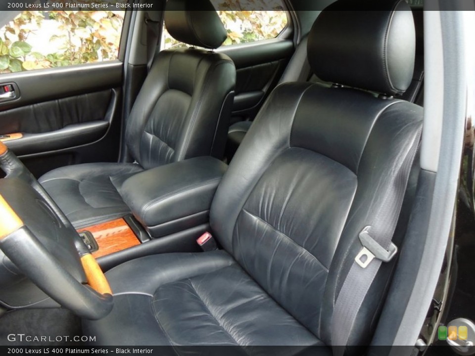Black Interior Front Seat for the 2000 Lexus LS 400 Platinum Series #88635976