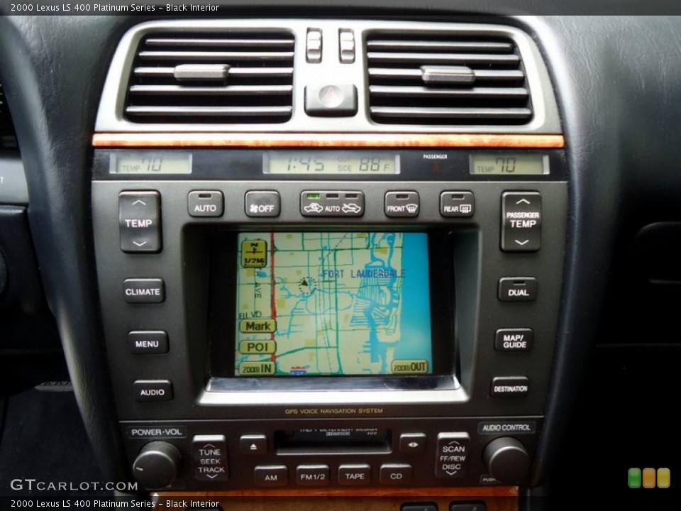 Black Interior Controls for the 2000 Lexus LS 400 Platinum Series #88635991