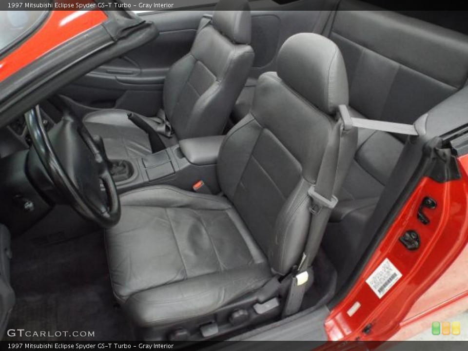 Gray Interior Front Seat for the 1997 Mitsubishi Eclipse Spyder GS-T Turbo #88637278