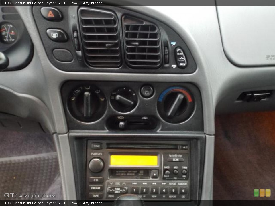 Gray Interior Controls for the 1997 Mitsubishi Eclipse Spyder GS-T Turbo #88637464