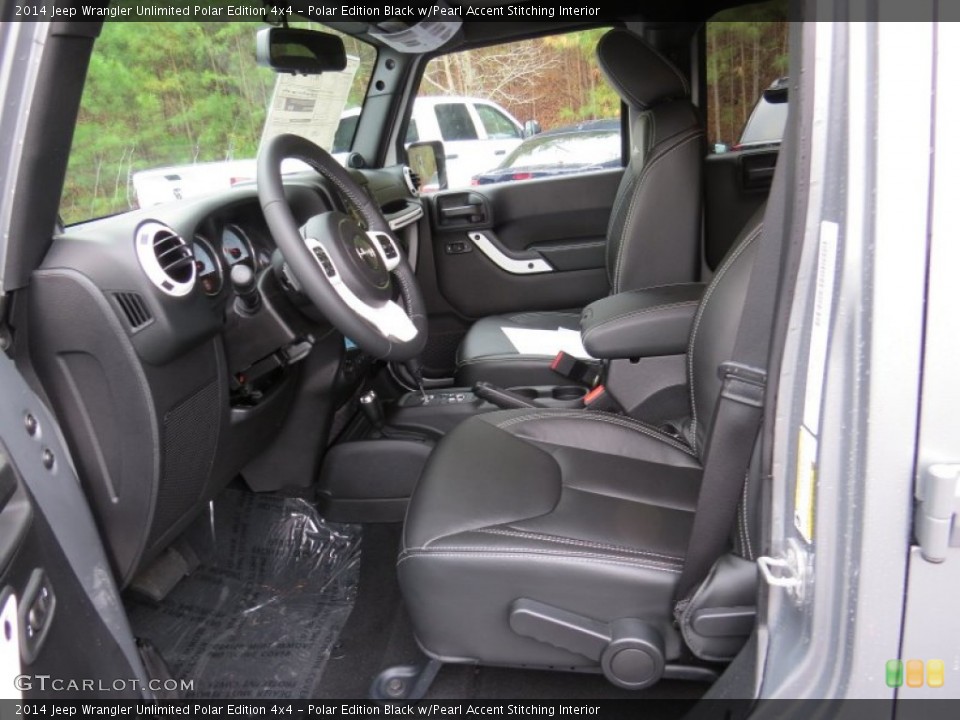 Polar Edition Black w/Pearl Accent Stitching 2014 Jeep Wrangler Unlimited Interiors