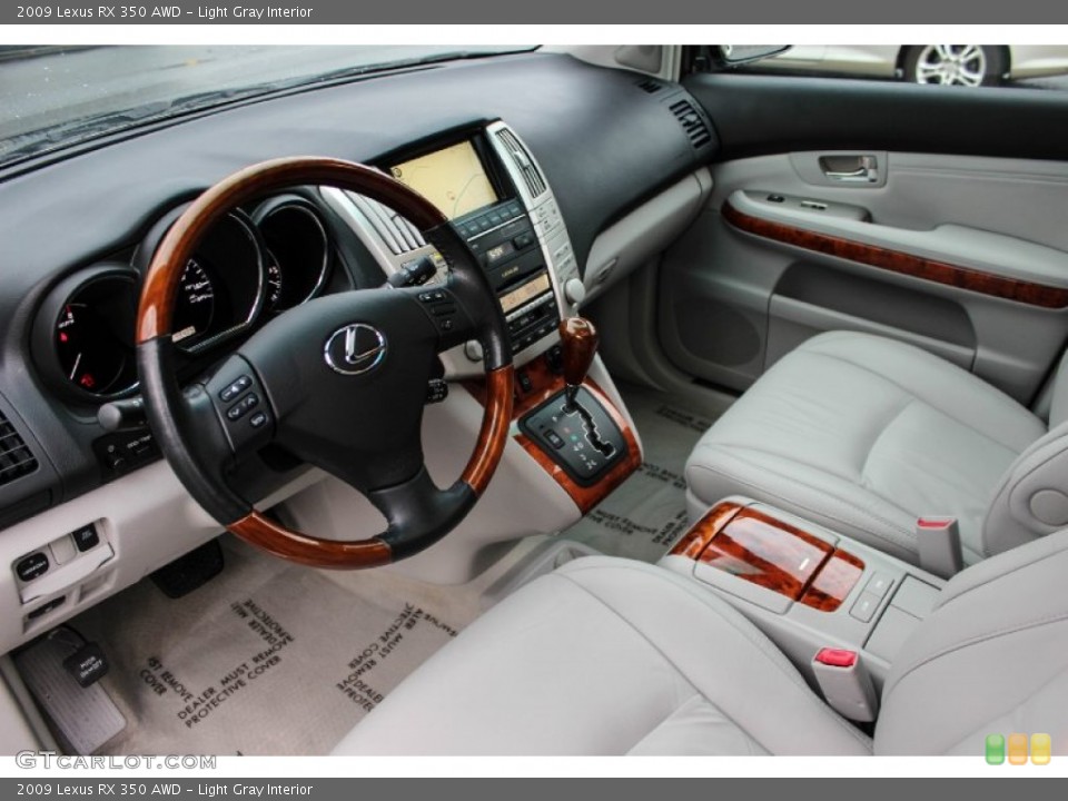 Light Gray Interior Prime Interior for the 2009 Lexus RX 350 AWD #88638856