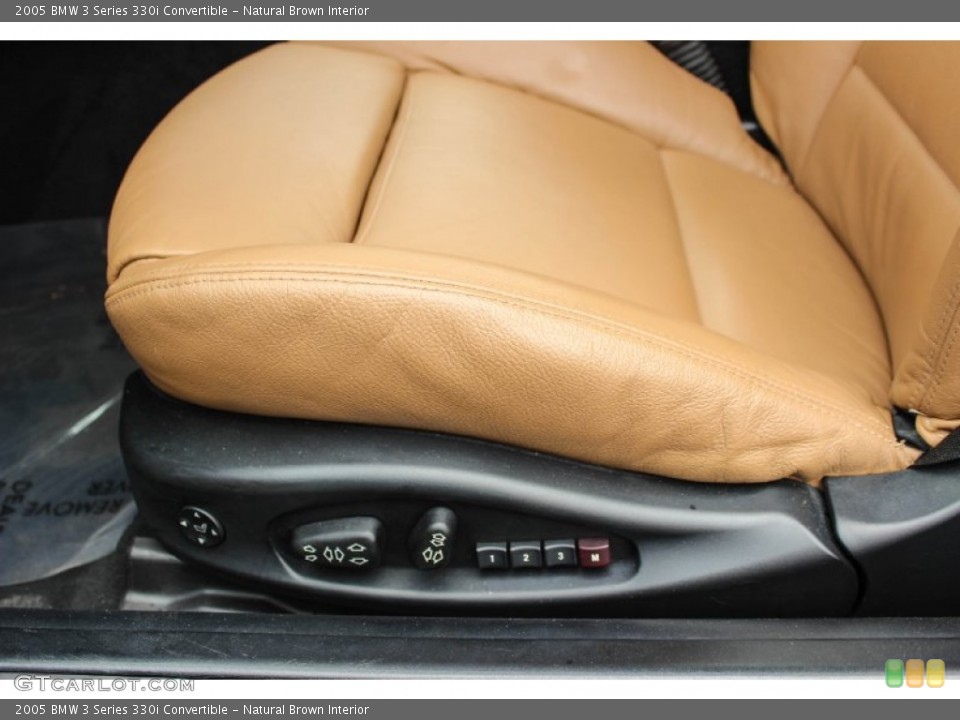 Natural Brown Interior Front Seat for the 2005 BMW 3 Series 330i Convertible #88641935