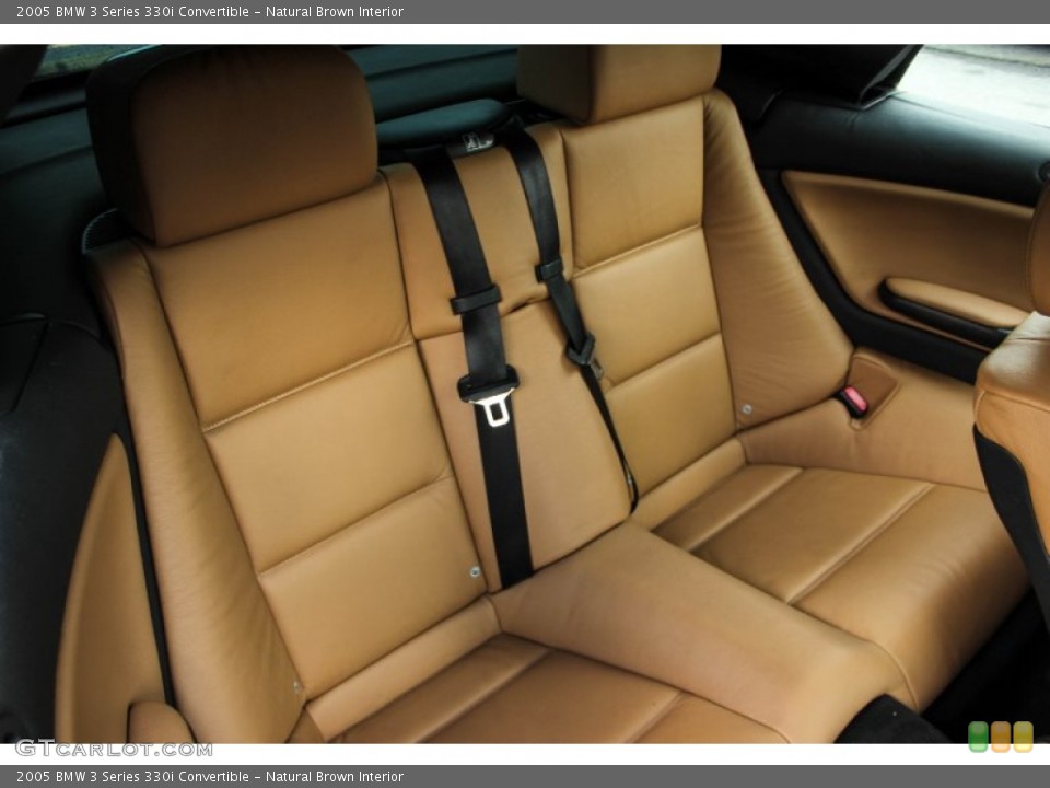 Natural Brown Interior Rear Seat for the 2005 BMW 3 Series 330i Convertible #88642123