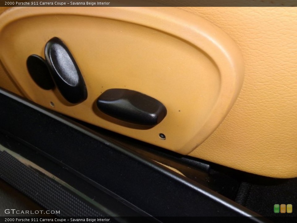 Savanna Beige Interior Controls for the 2000 Porsche 911 Carrera Coupe #88642975