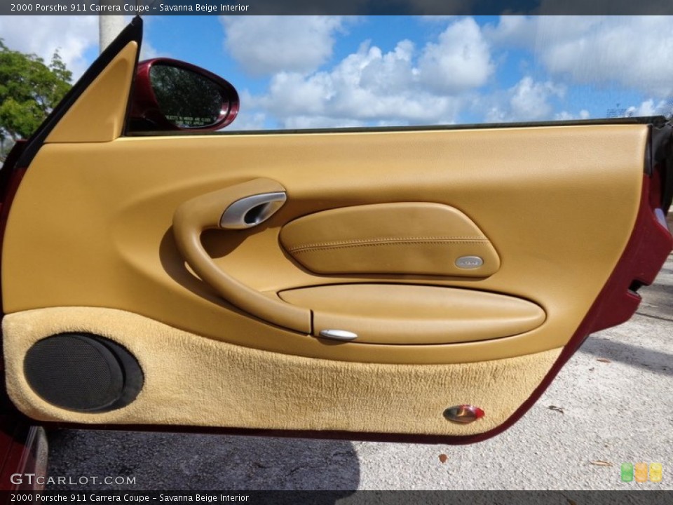 Savanna Beige Interior Door Panel for the 2000 Porsche 911 Carrera Coupe #88643485