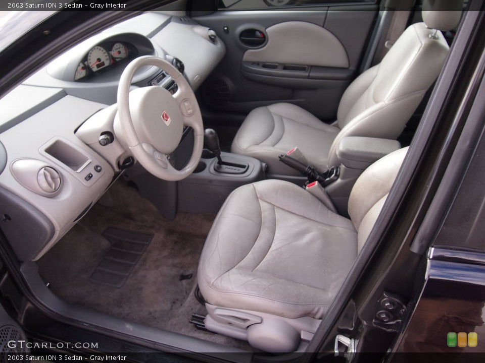 Gray Interior Prime Interior for the 2003 Saturn ION 3 Sedan #88646554