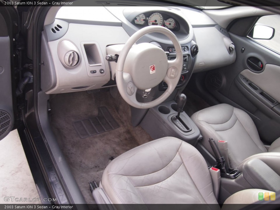 Gray Interior Prime Interior for the 2003 Saturn ION 3 Sedan #88646575