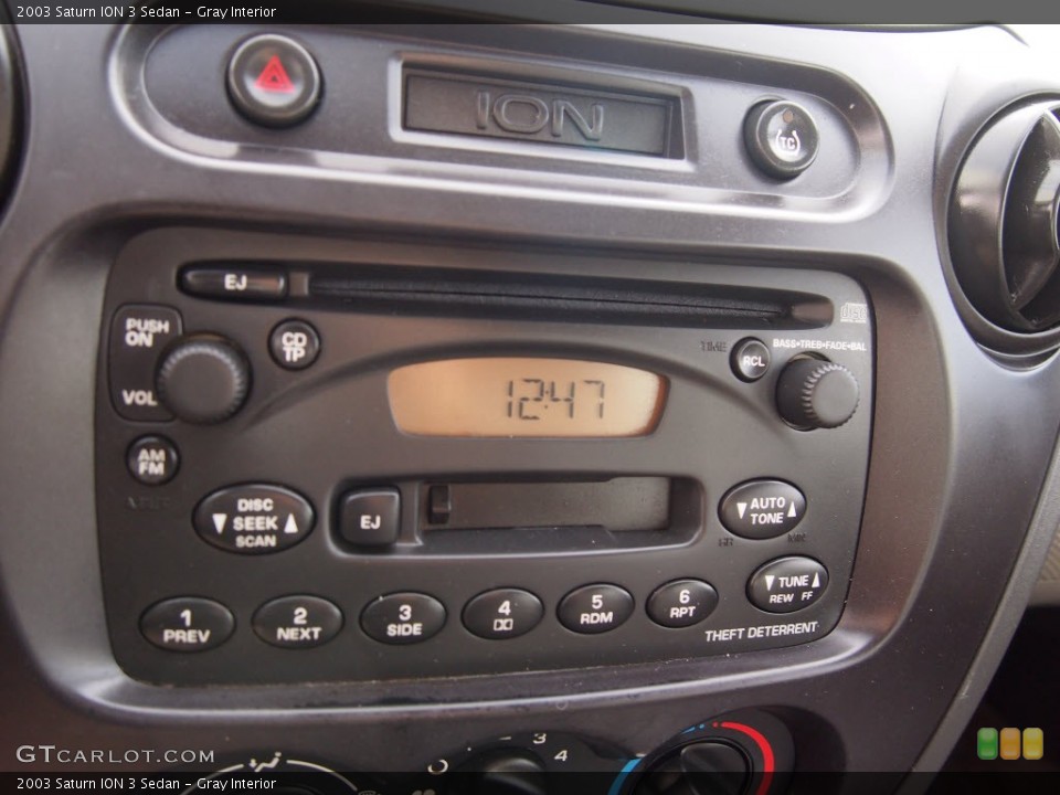 Gray Interior Audio System for the 2003 Saturn ION 3 Sedan #88646749