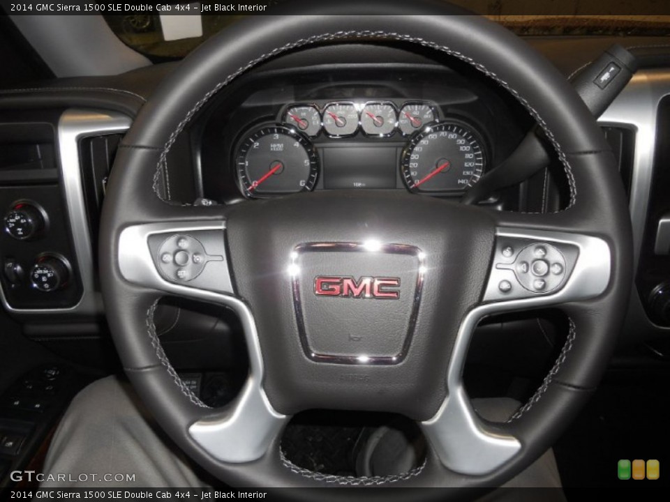 Jet Black Interior Steering Wheel for the 2014 GMC Sierra 1500 SLE Double Cab 4x4 #88650048