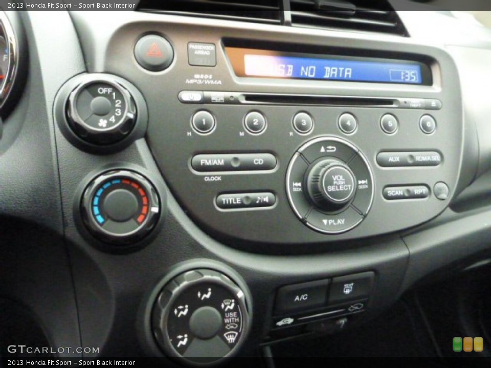 Sport Black Interior Controls for the 2013 Honda Fit Sport #88650427