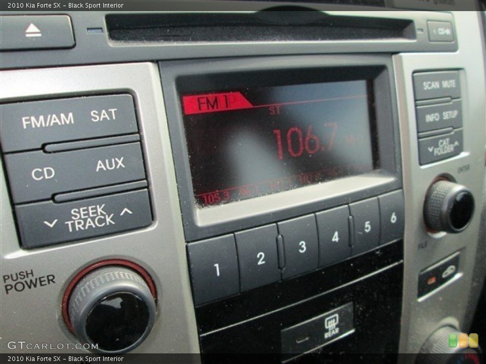 Black Sport Interior Audio System for the 2010 Kia Forte SX #88652383