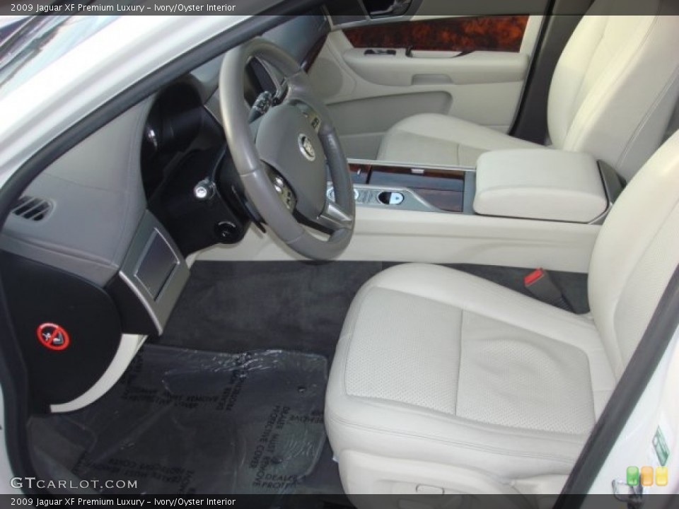 Ivory/Oyster Interior Front Seat for the 2009 Jaguar XF Premium Luxury #88654312