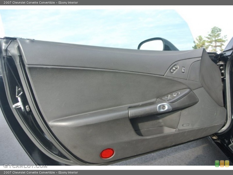 Ebony Interior Door Panel for the 2007 Chevrolet Corvette Convertible #88655973