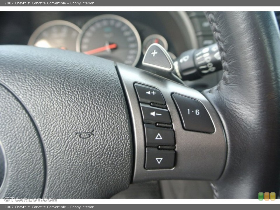 Ebony Interior Controls for the 2007 Chevrolet Corvette Convertible #88656046