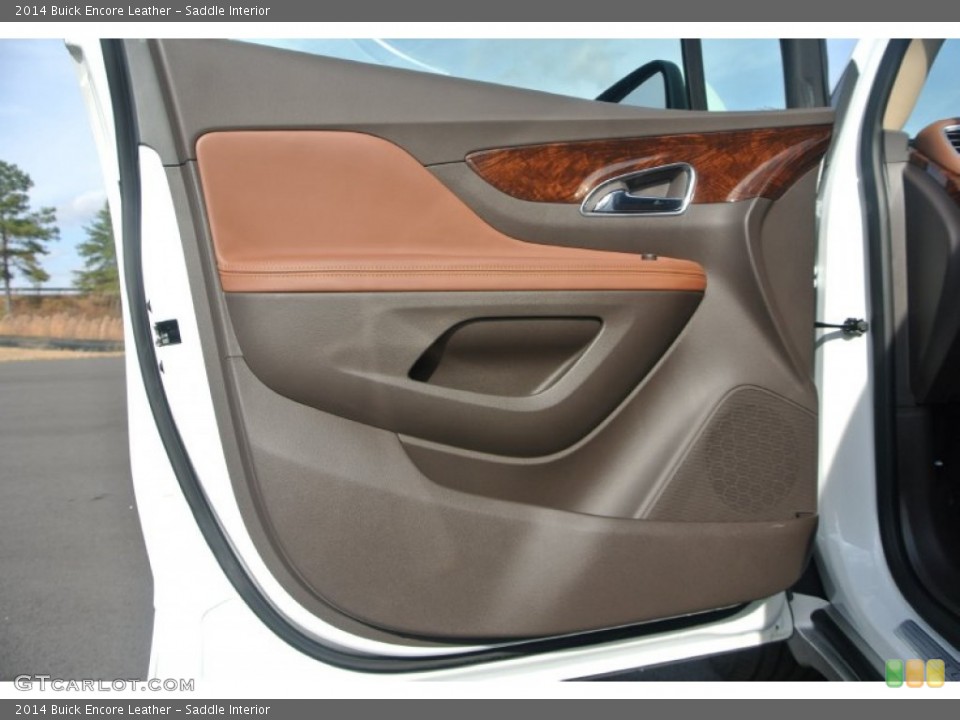 Saddle Interior Door Panel for the 2014 Buick Encore Leather #88656409