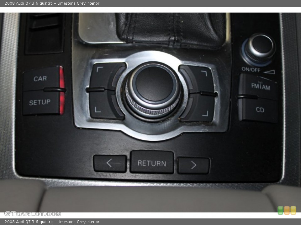 Limestone Grey Interior Controls for the 2008 Audi Q7 3.6 quattro #88660279
