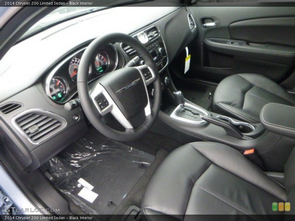 Black Interior Prime Interior for the 2014 Chrysler 200 Limited Sedan #88661035