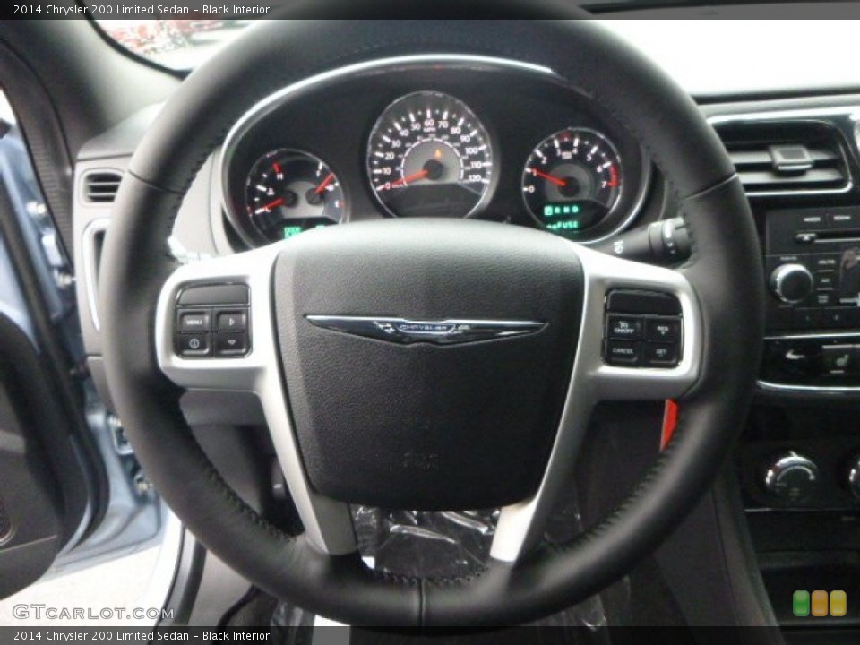 Black Interior Steering Wheel for the 2014 Chrysler 200 Limited Sedan #88661056
